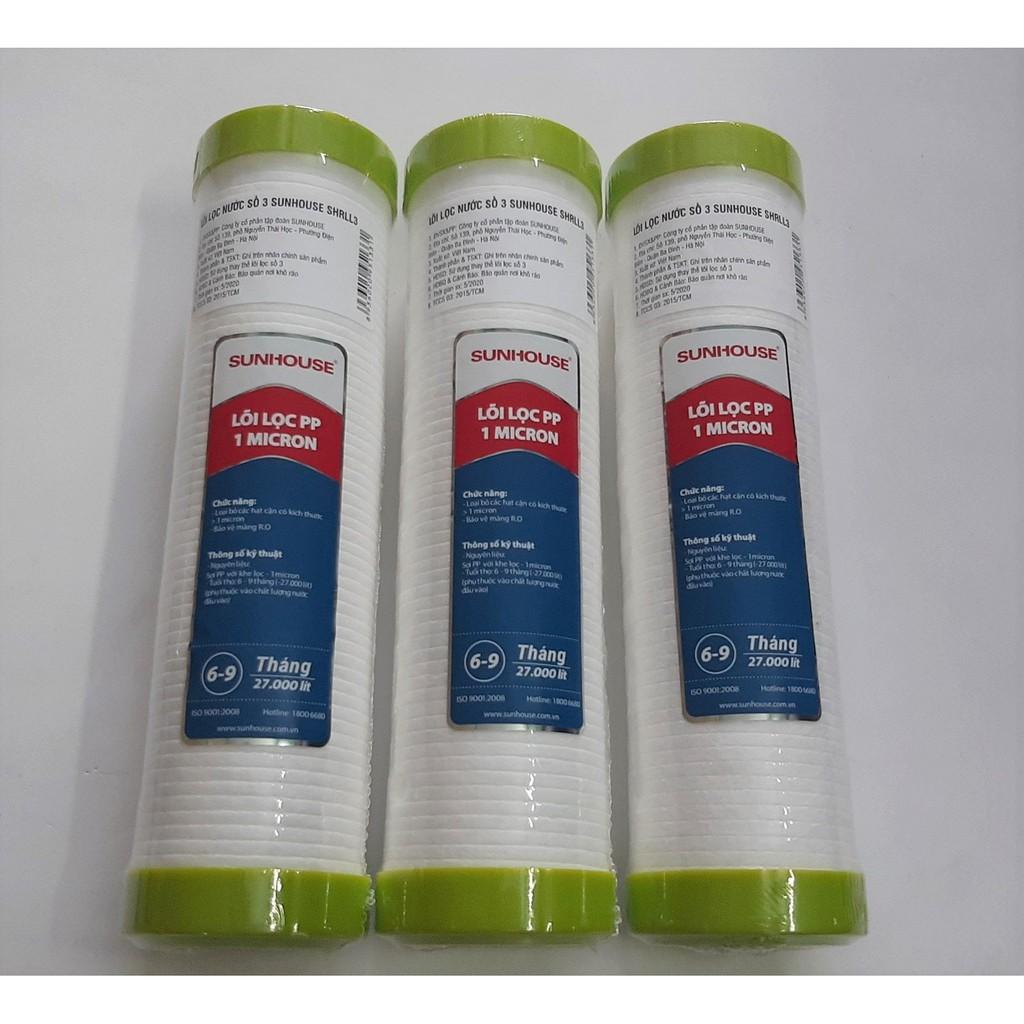 LÕI LỌC 123 SUNHOUSE DÙNG ĐƯỢC CHO TẤT CẢ MÁY LỌC NƯỚC.