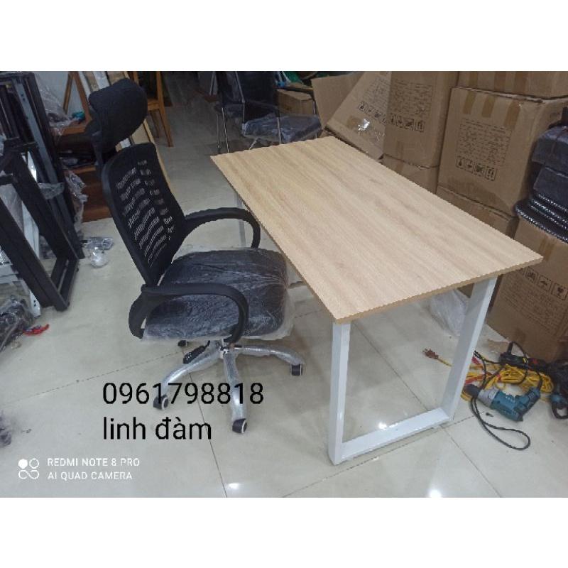 Combo bàn làm việc bàn học chân u và ghế xoay tựa đầu