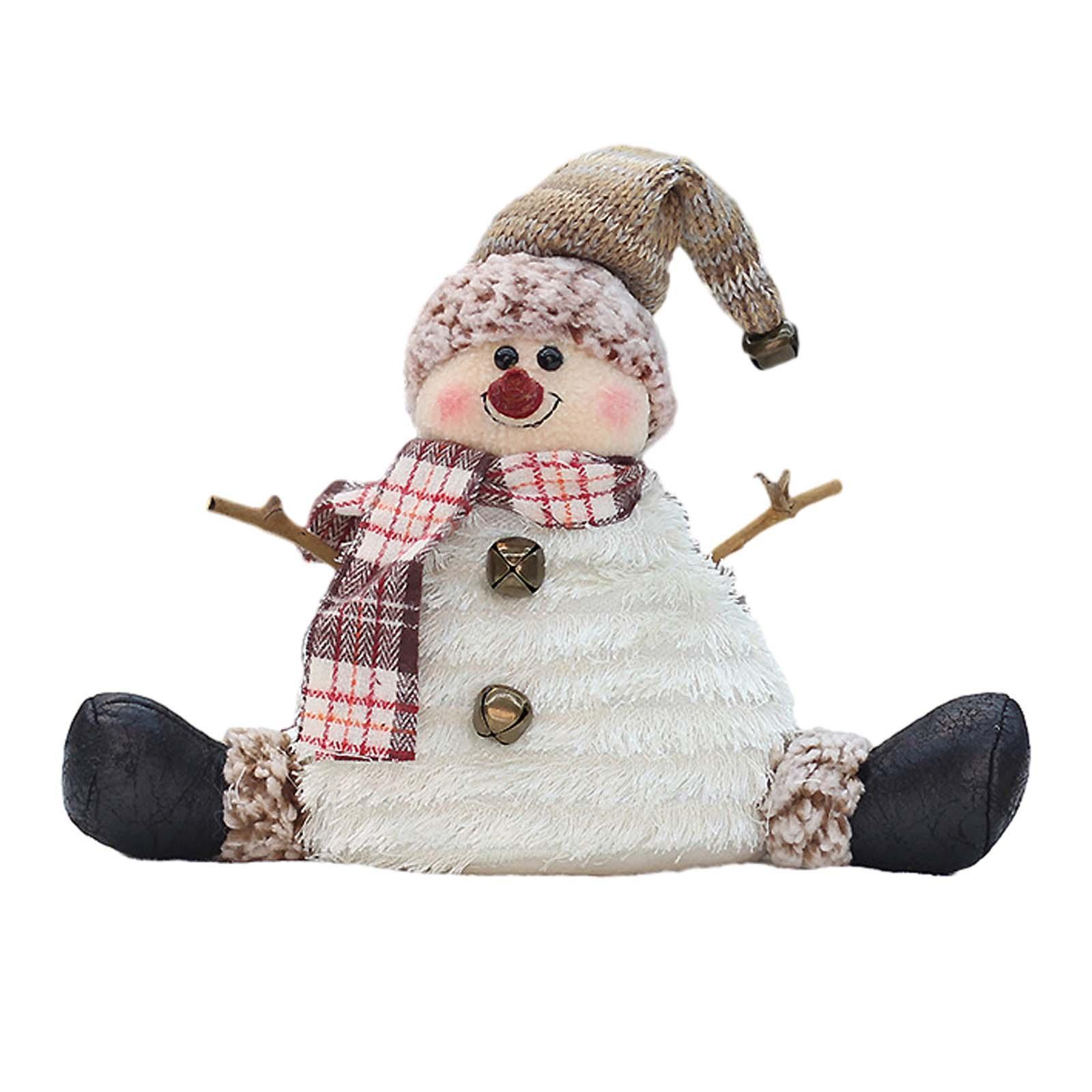 Christmas Dolls Tree Decor Christmas Gifts Snowman Doll Table Centerpiece Exquisite Cute Lovely Christmas Ornaments for Party