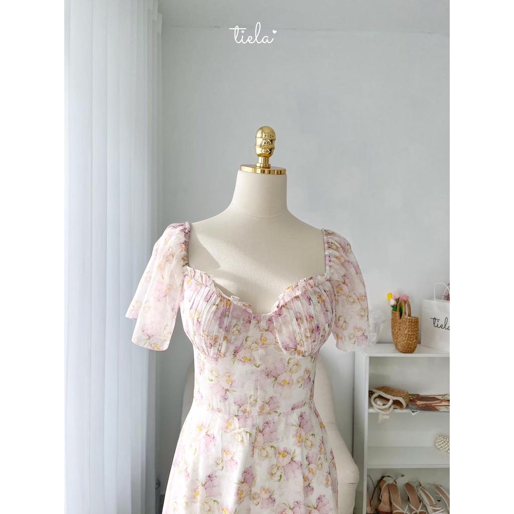 TIELA Đầm váy hoa nhún ngực - Juliet Dress