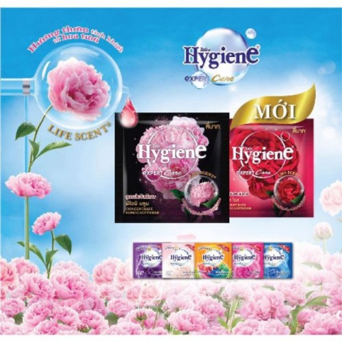 Nước Xả Vải Hygiene Thái Lan Đậm Đặc Siêu Thơm Dây 12 Gói