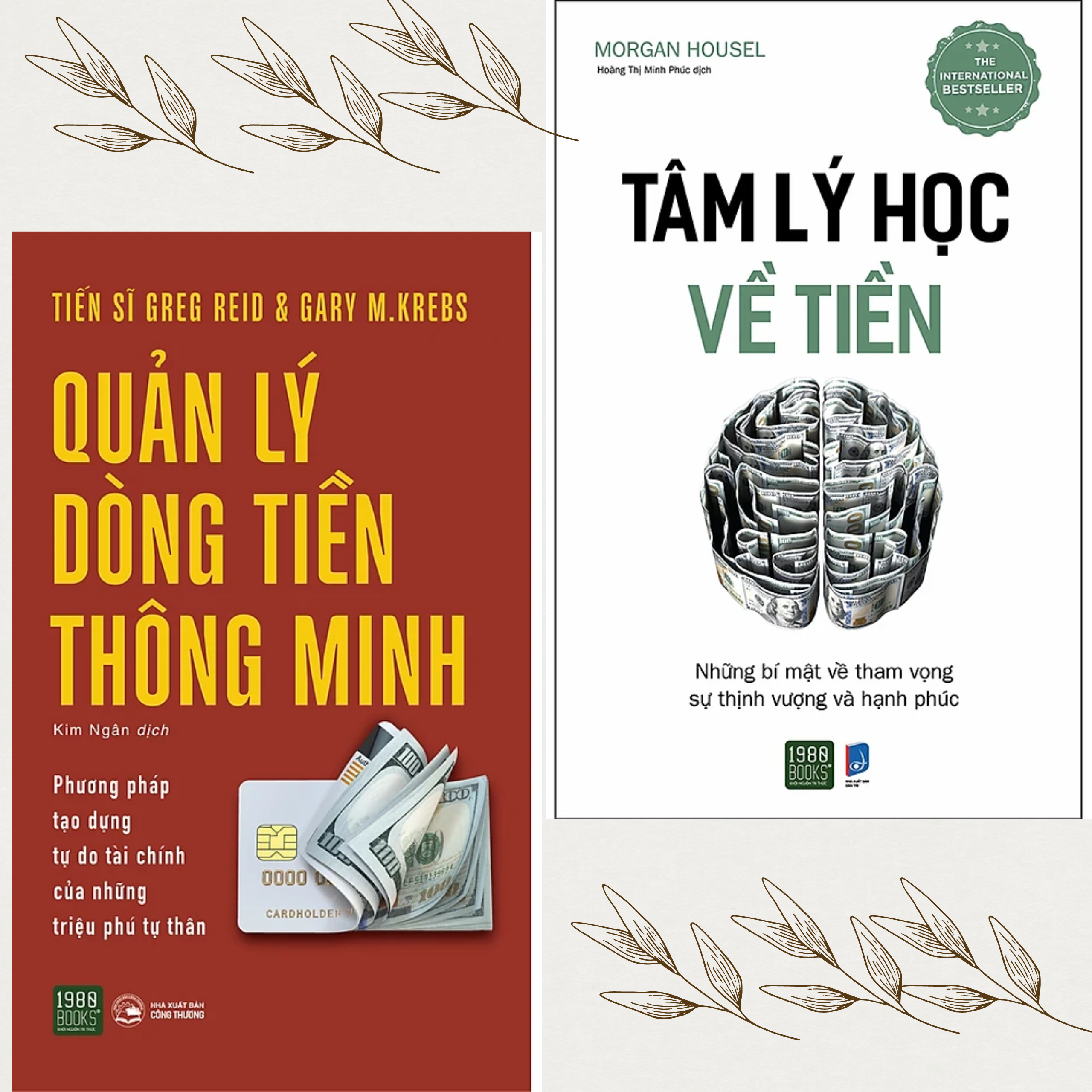 Combo 2Q Sách Tập Hợp Những Chiến Lược Tư Duy Thông Minh Trong Tài Chính : Quản Lý Dòng Tiền Thông Minh - 1980 Books +Tâm Lý Học Về Tiền