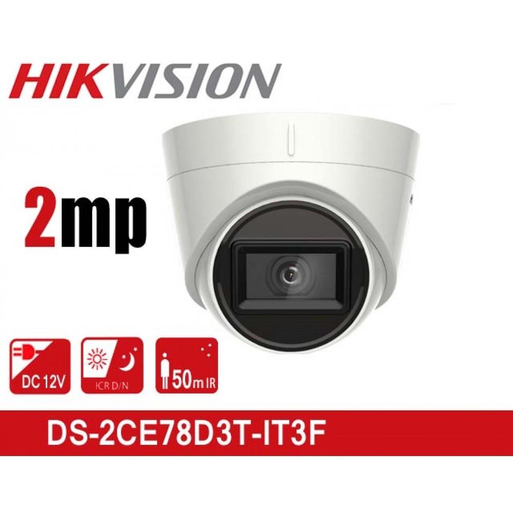 Camera Dome 4 in 1 hồng ngoại 2.0 Megapixel HIKVISION DS-2CE78D3T-IT3F - HÀNG CHÍNH HÃNG