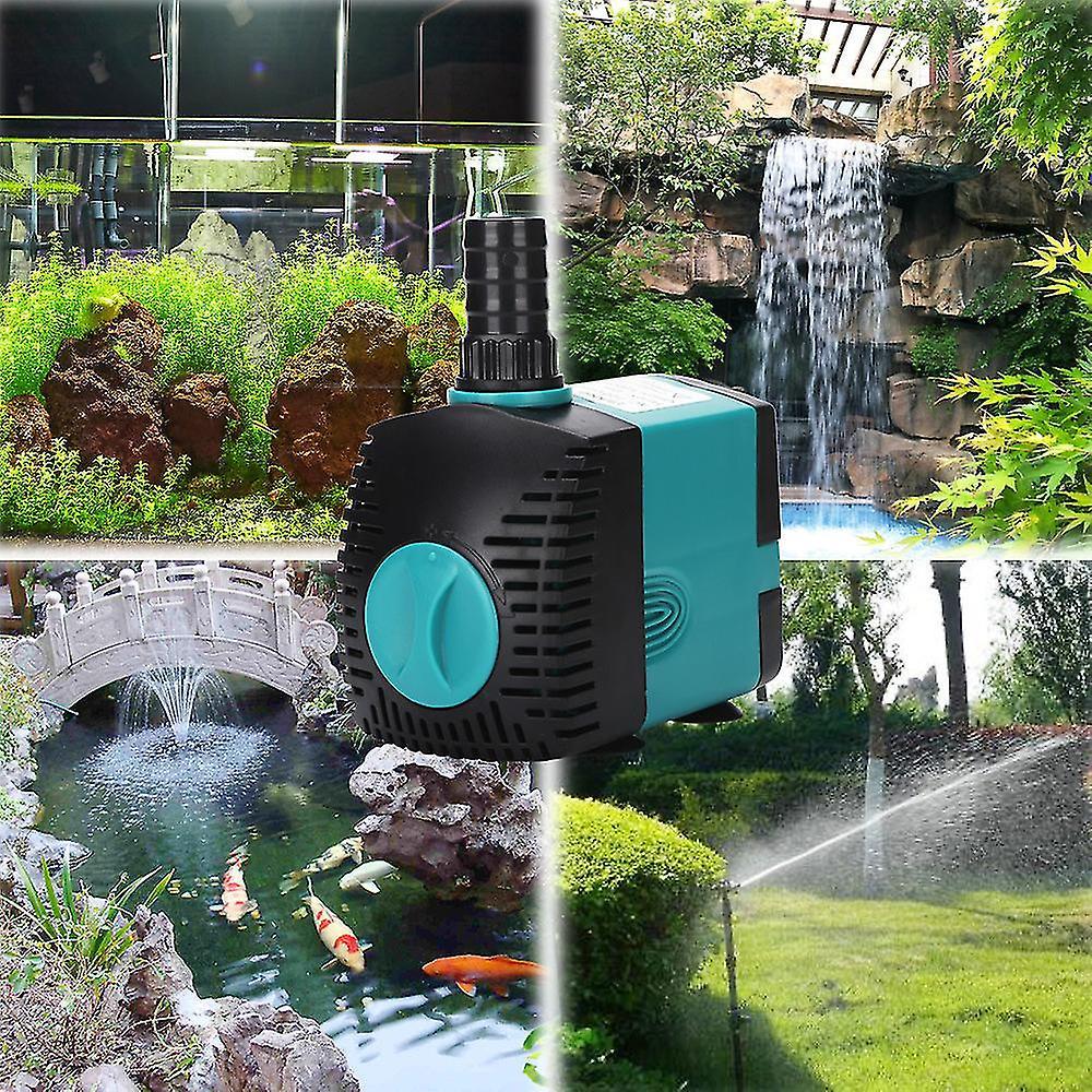Máy bơm nước bán nước siêu nhỏ siêu nhỏ bơm 10W Fish Pond Aquarium Aquarium Pump Bể nước Fountain 220V