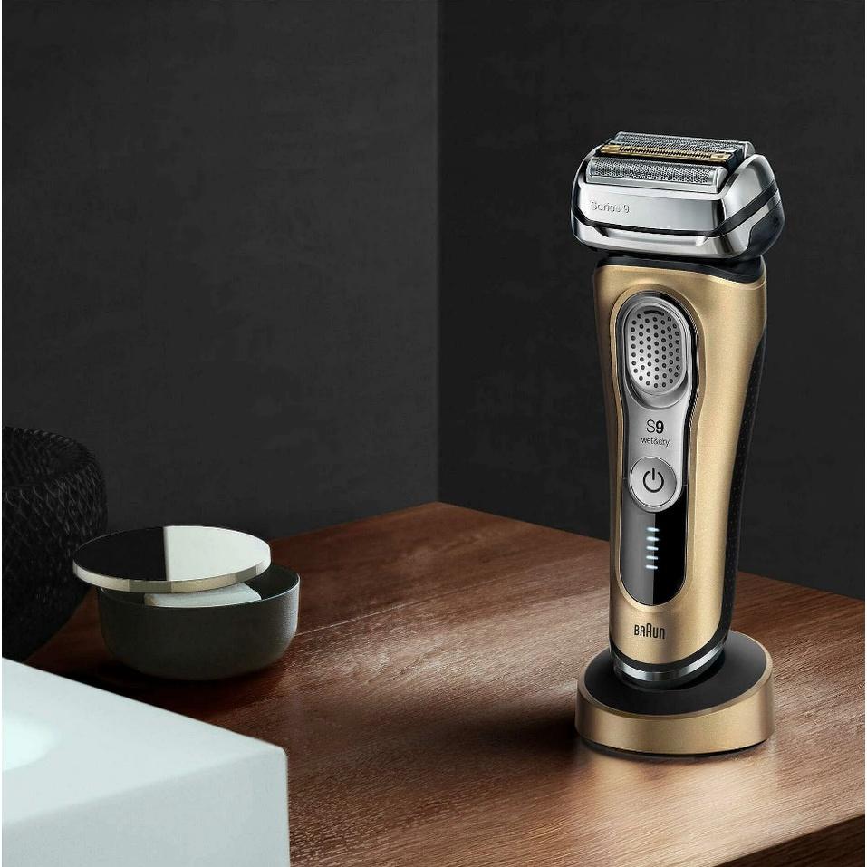 Máy Cạo Râu Nam Braun 9399s Series 9, Máy Cạo Râu Khô Và Ướt, Braun Shaver, Công Nghệ Cảm Biến Smart Sonic, 5 Đầu Cạo, Hàng Chính Hãng