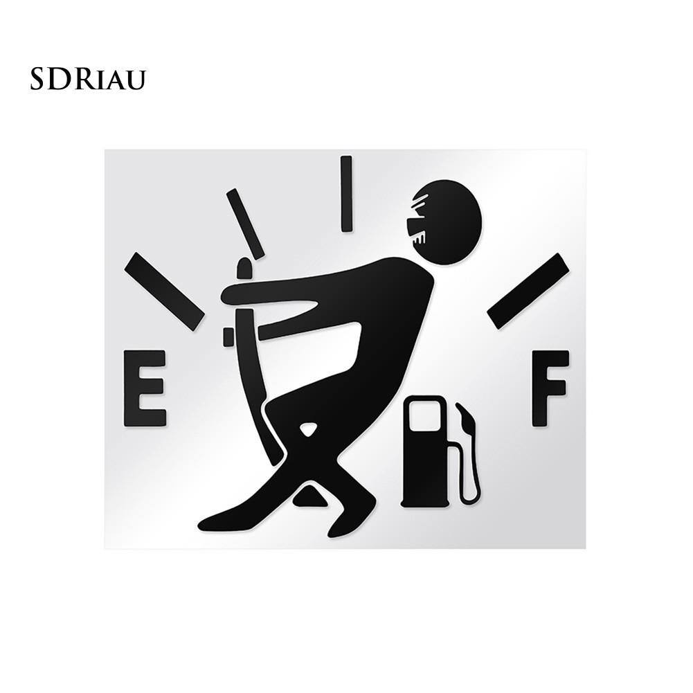 Decal dán trang trí hình bình chứa nhiên liệu cho xe hơi