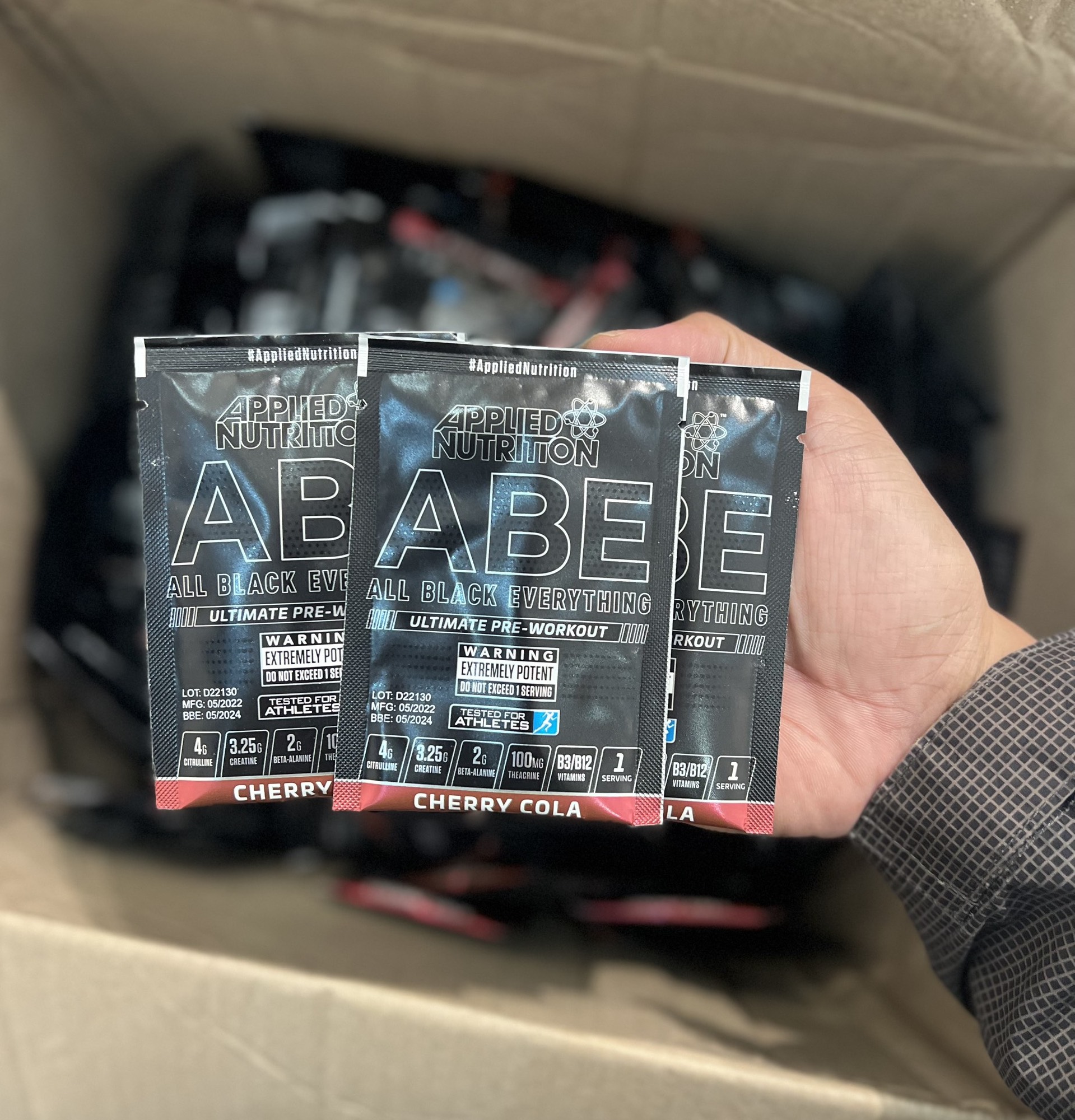 Sample ABE - Applied Nutrition, Gói dùng thử pre workout ABE, 1 Lần dùng hỗ trợ tăng sức mạnh, Tăng sức bền, Pump cơ bắp