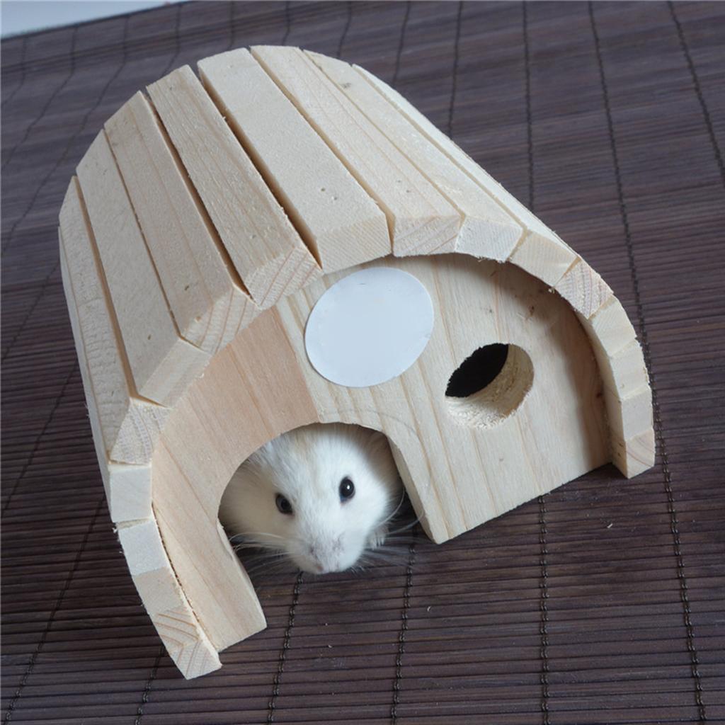 Wooden Hamster House Hamster Toy Gerbil Chew Toys Small Pets House