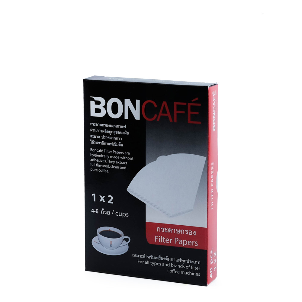 Combo 2 hộp giấy lọc cà phê BONCAFE filter paper 1x2 hộp 40 tờ