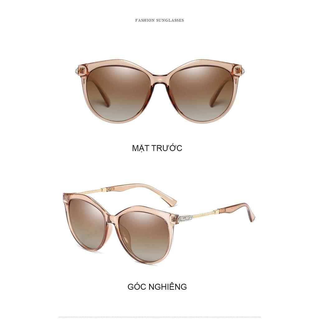 Mắt kính Nữ phân cực thời trang Italia 2020, mắt kính phân cực tròng kính polarized chống tia UV hiệu quả