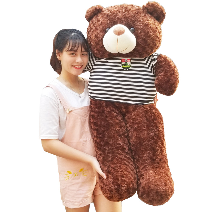 Gấu Bông Teddy 1m4 khổ vải- cao 1m2 Ngộ Nghĩnh