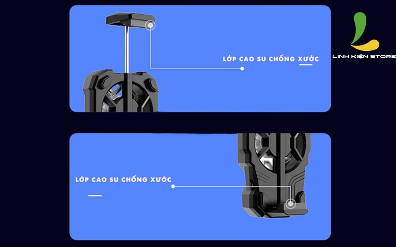 Quạt tản nhiệt điện thoại Memo FL07, thiết kế Đèn LED RGB , Cổng Type C - Hàng nhập khẩu