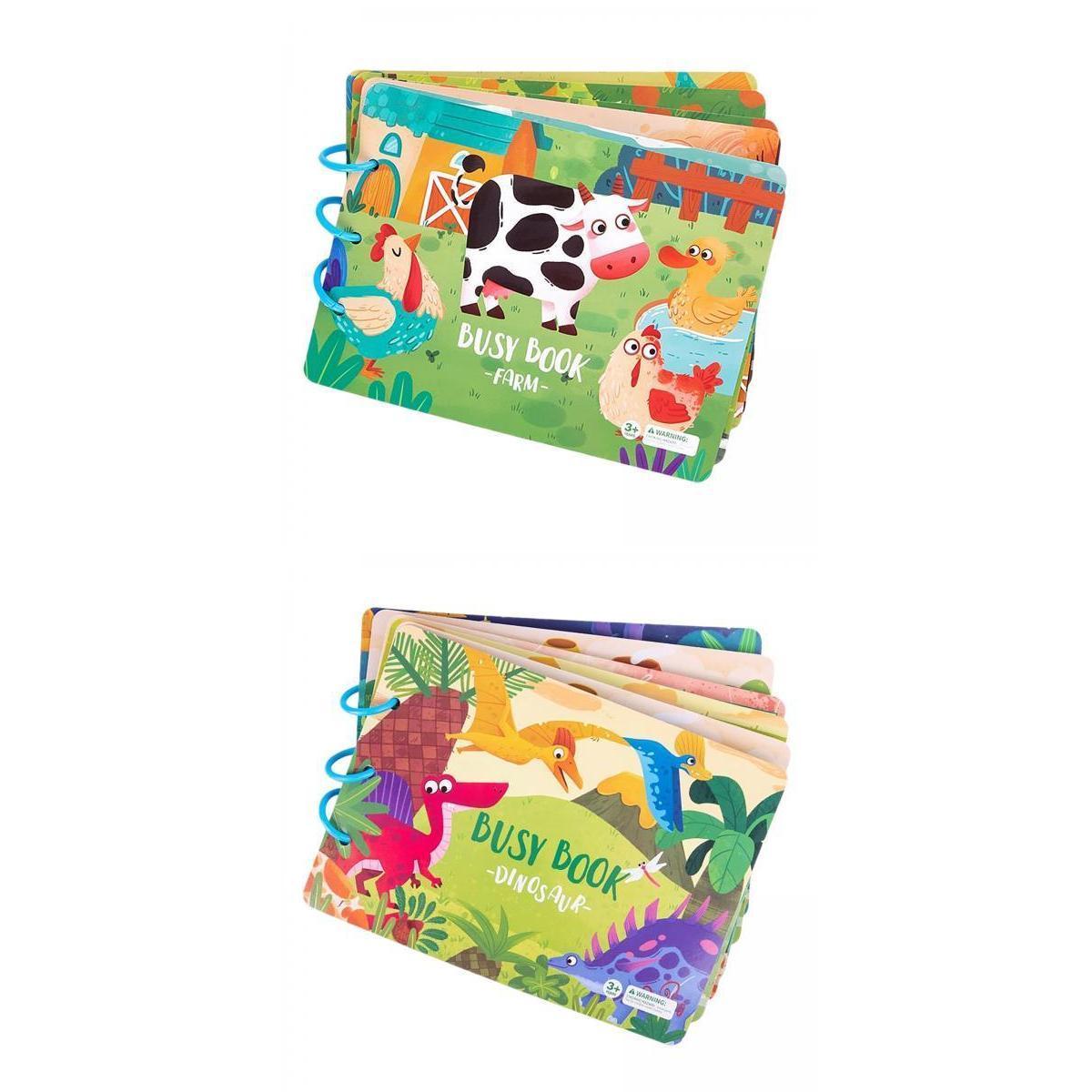 2x Educational Quiet Busy Book Early Learning Puzzle for Activity Kids