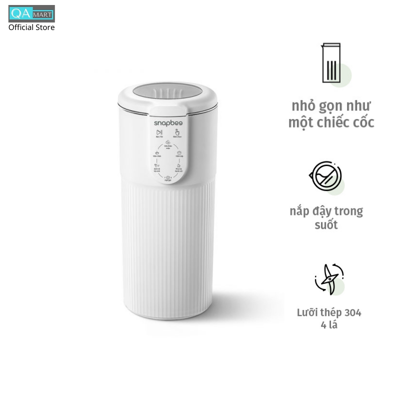 Máy làm sữa hạt mini Snapbee SK-205VN- dung tích 300ml 5 chức năng tiện lợi - Hàng chính hãng