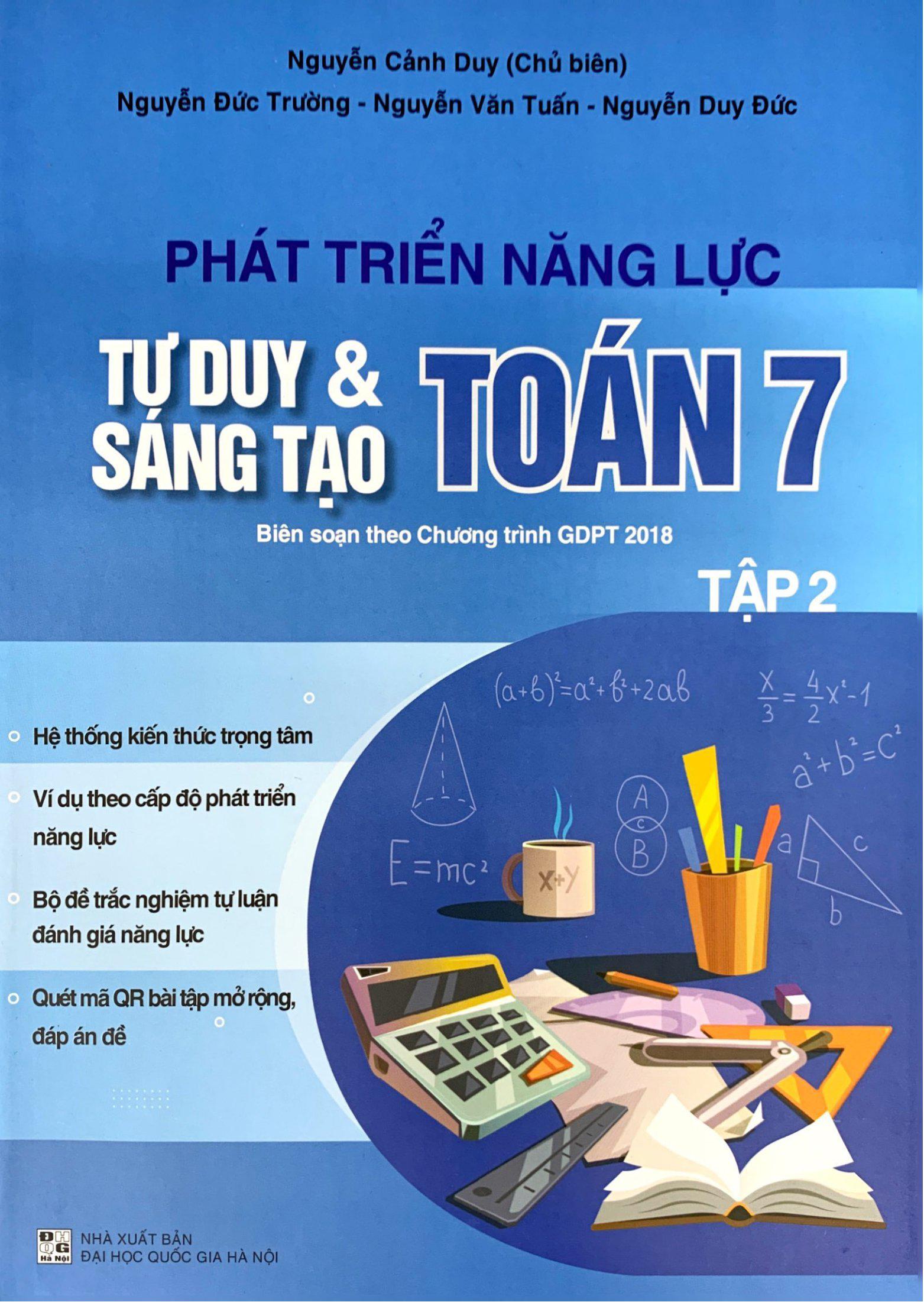 Phát Triển Năng Lực Tư Duy Và Sáng Tạo Toán 7 - Tập 2