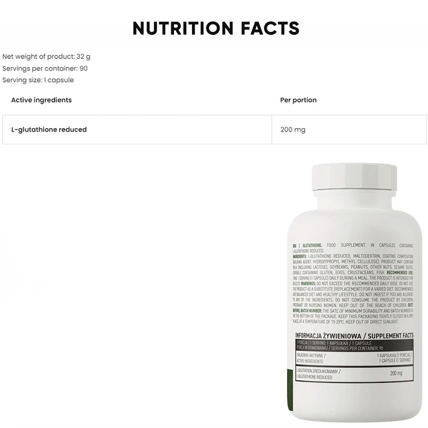 Viên Uống Trắng Da Ostrovit Glutathione (90 Viên) Mờ Thâm Nám, Chống Oxy Hóa | Nhập Khẩu Ba Lan