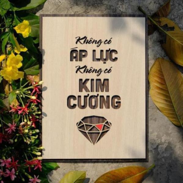 Tranh treo tường Gỗ trang trí phòng tạo động lực