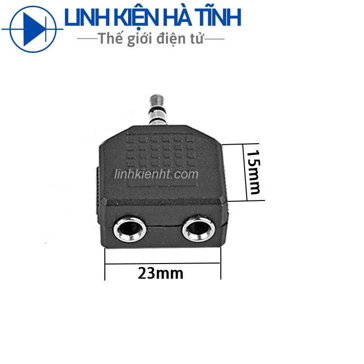 Jack chia loa tai nghe 1 ra 2 cổng 3.5mm siêu tiện lợi
