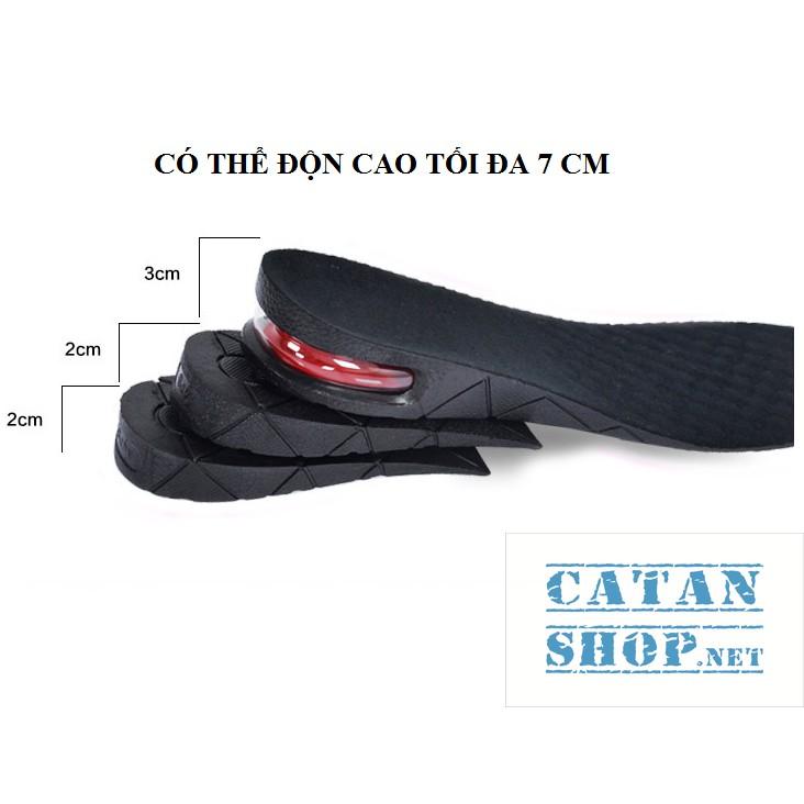 Miếng lót đế giày nguyên bàn cao từ 3cm – 7cm, có thể điều chỉnh theo size chân, có đệm khí siêu êm ái GD451-TCC-G