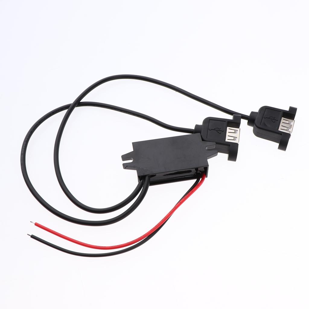 8-60V to 5V Dual USB DC-DC Car Power  Adapter Voltage Transformer