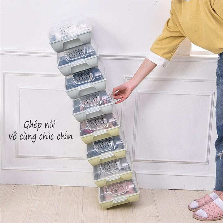 Combo 3 hộp đựng giày có nắp tiện dụng- br00526