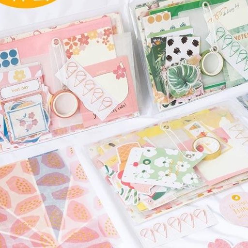 Set trang trí 107pcs siêu dễ thương