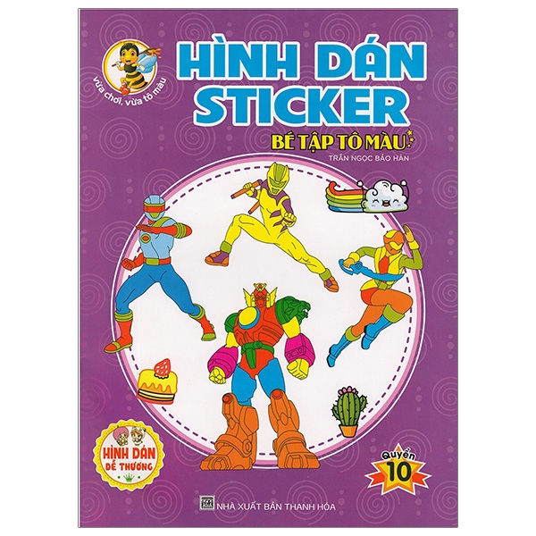 Hình Dán Sticker - Bé Tập Tô Màu - Quyển 10