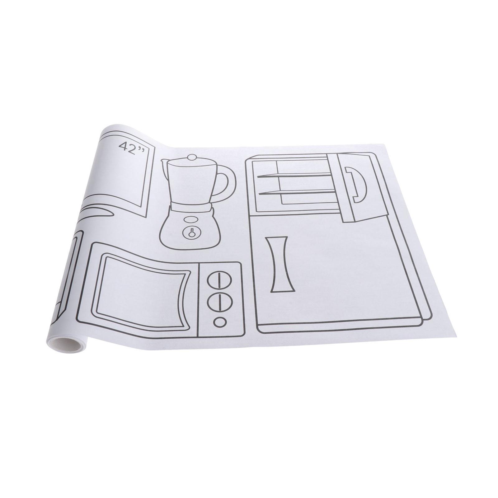 Art Paper Roll Sticky Wall Coloring Stickers Birthday Gift Coloring Posters for Party