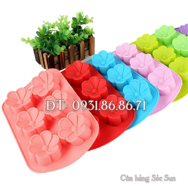 Khuôn silicon 6 hoa mai – Mã số 1482