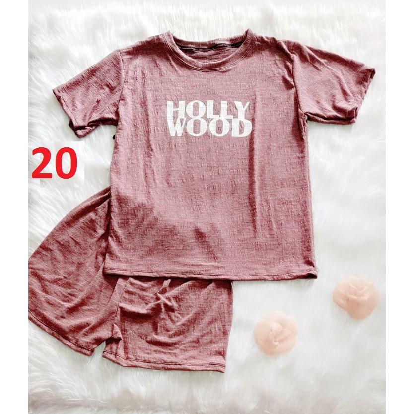 Xả rẻ bộ cotton nữ quần đùi - 40 đến 65kg - ẢNH THẬT