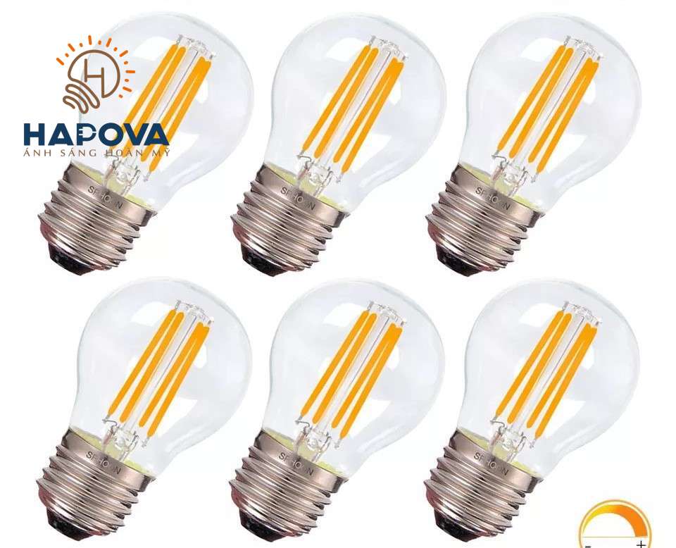 Bóng đèn led edison G45 trang trí công suất 4W HAPOVA ADONI