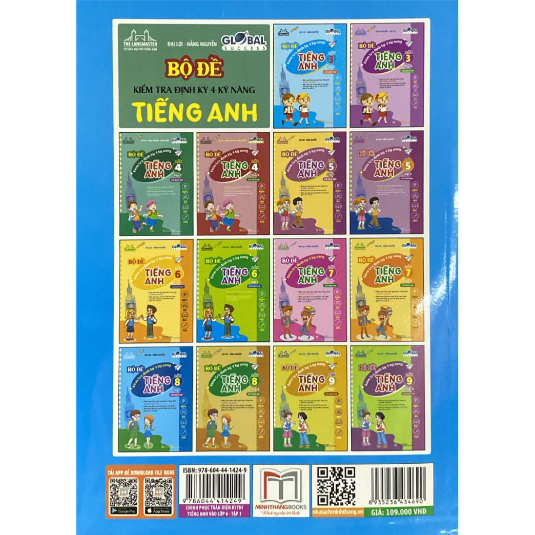 Sách Chinh Phục Toàn Diện Kì Thi Tiếng Anh Vào Lớp 6 (Trường chuyên , chất lượng cao)
