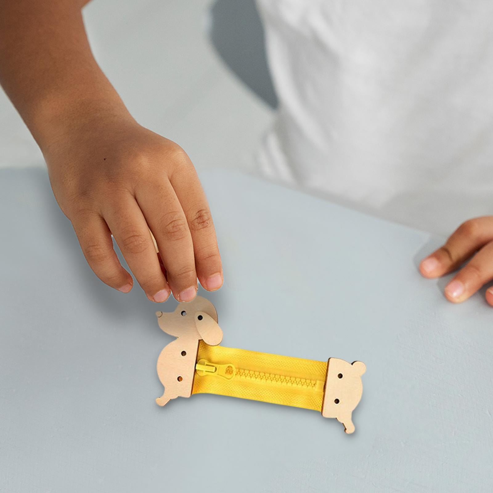 Montessori Sensory Board Accessories Zipper Early Learning Educational Toy Children Busy Board DIY Toy Wood DIY Toy Materials for Children