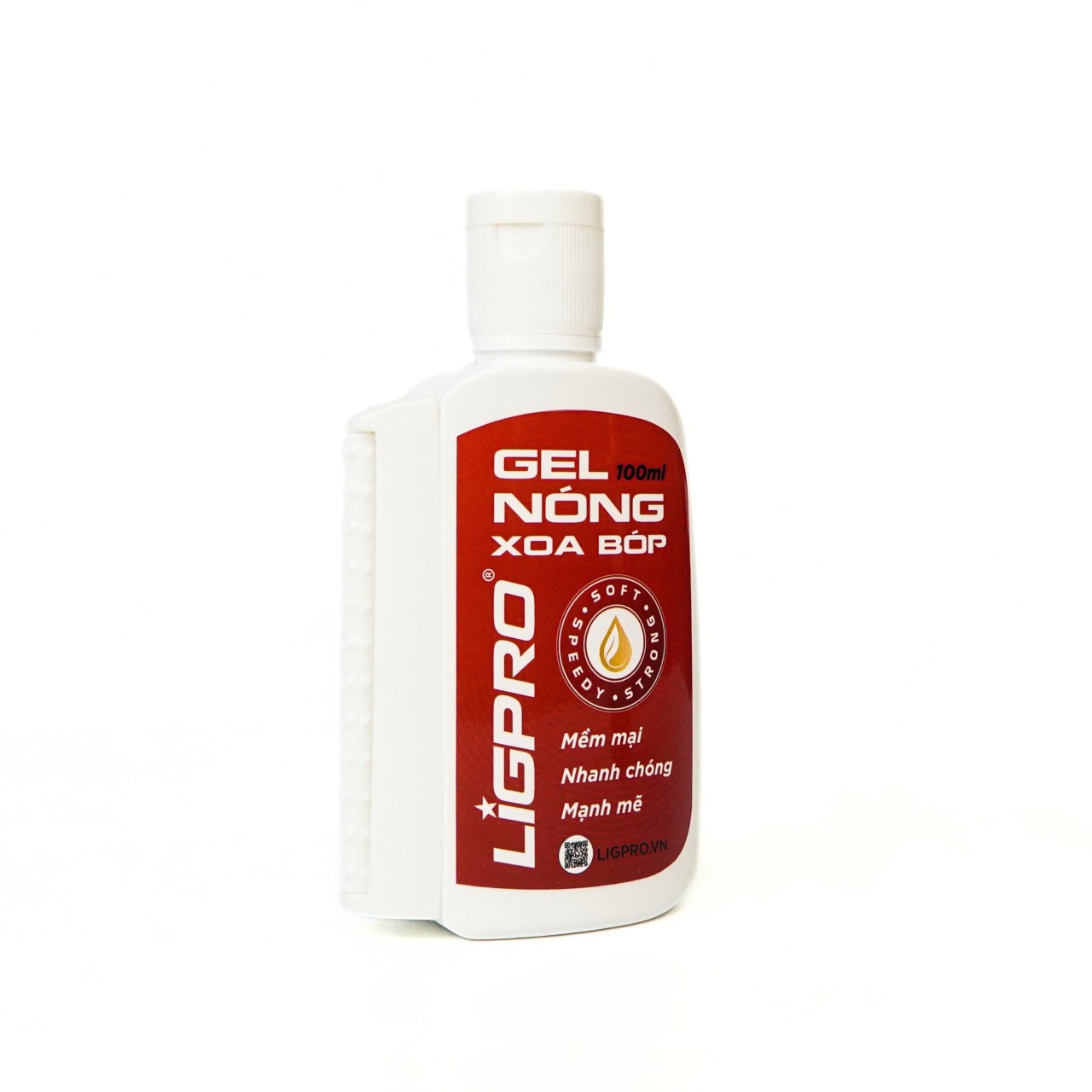 Gel nóng xoa bóp giảm đau Ligpro, chai 100ml