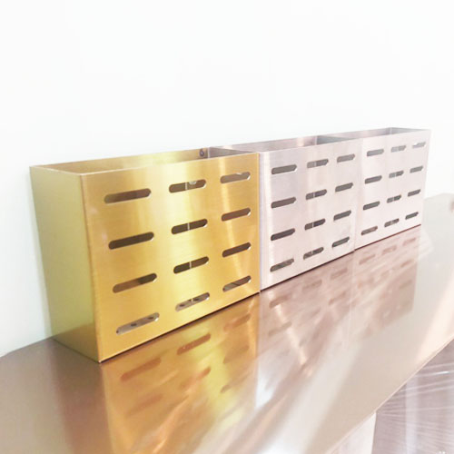 Ống cắm đũa treo tường bằng inox 304 sang trọng 2 ngăn đũa và thìa