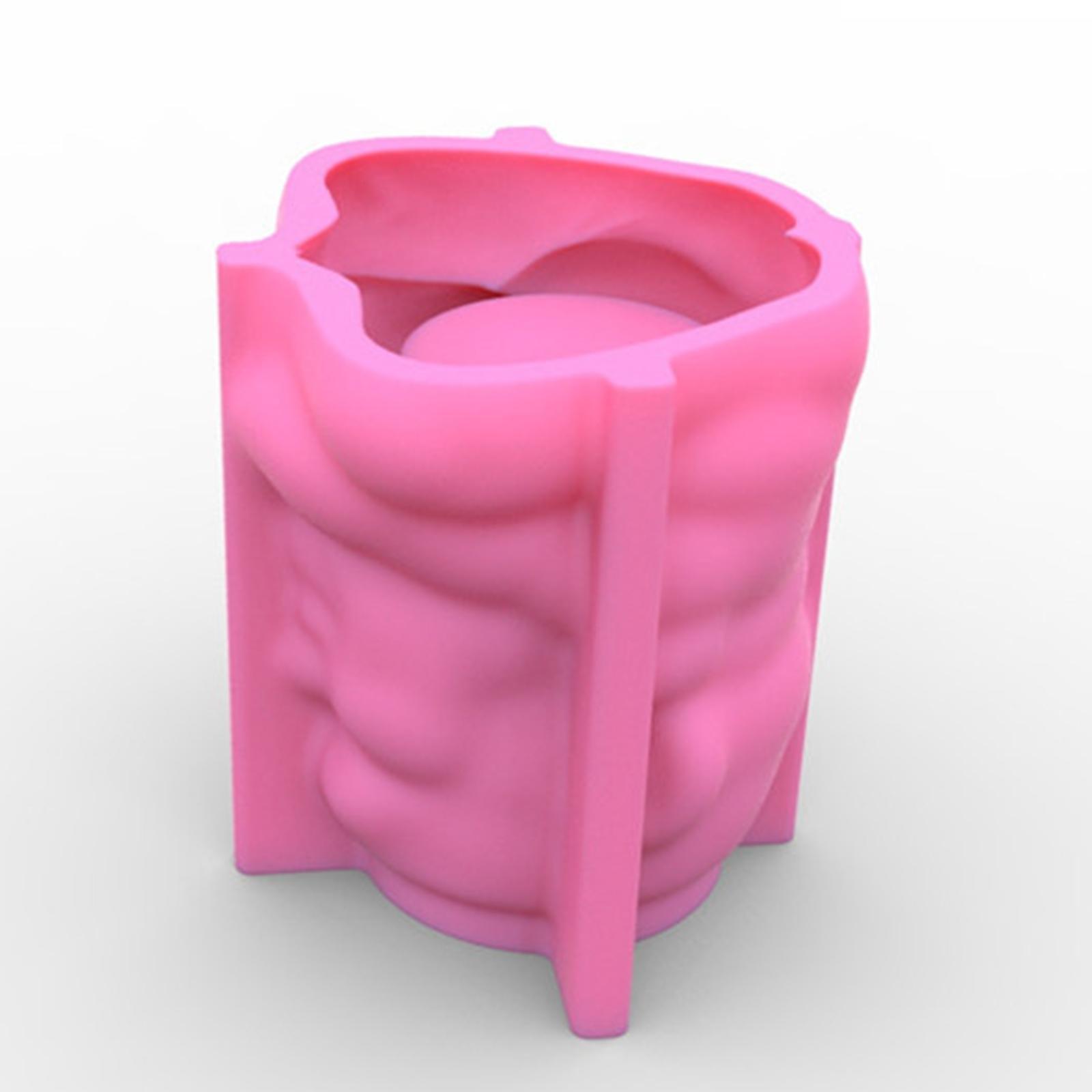 3D Silicone Vase Mold Pen Holder Mold Epoxy Resin Casting Flower Pot Mould Concrete Vase