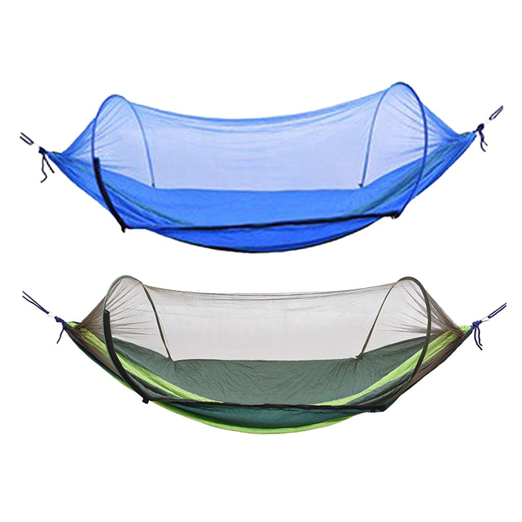Outdoor Camping Hammock Boat Shape Bed with Prevent Bites Net