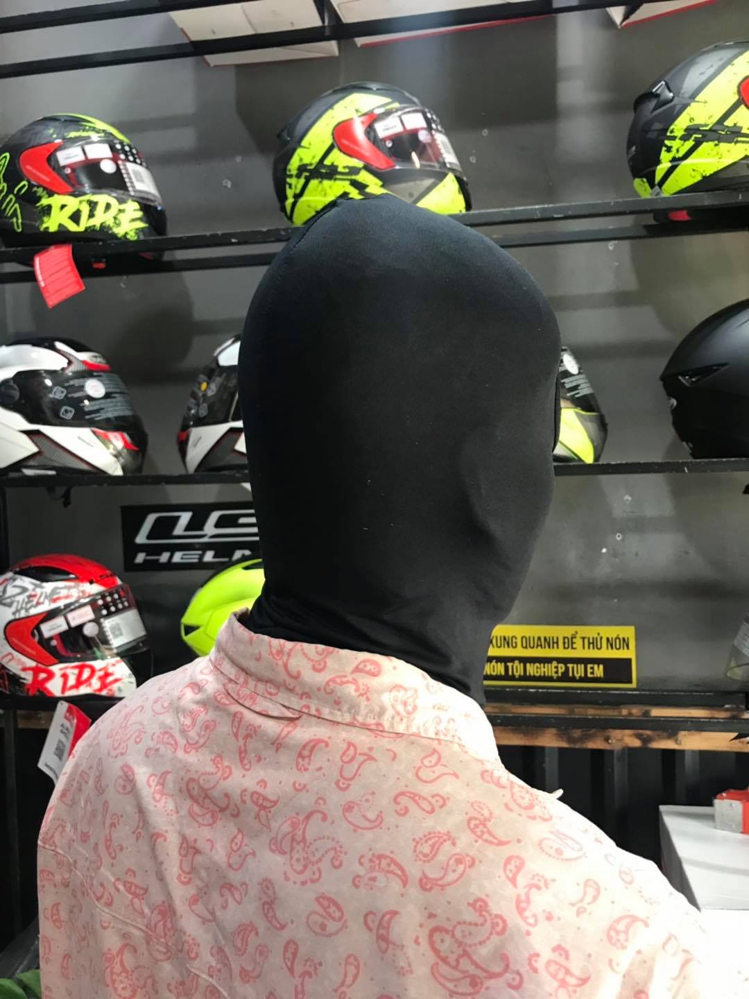 Khăn trùm đầu ninja co giãn thấm hút tốt - Helmets 4U