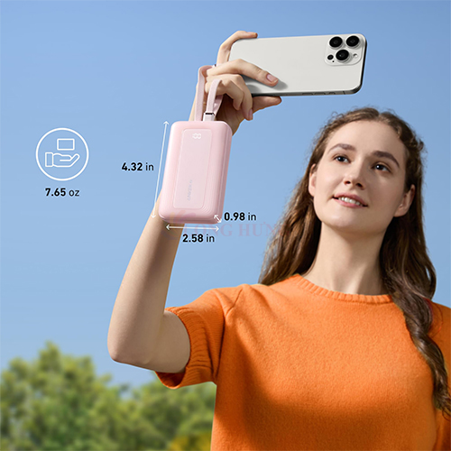 Sạc dự phòng Anker Zolo Power Bank MFI 1USB 1Type-C 30W 10000mAh A1680 - Hàng chính hãng