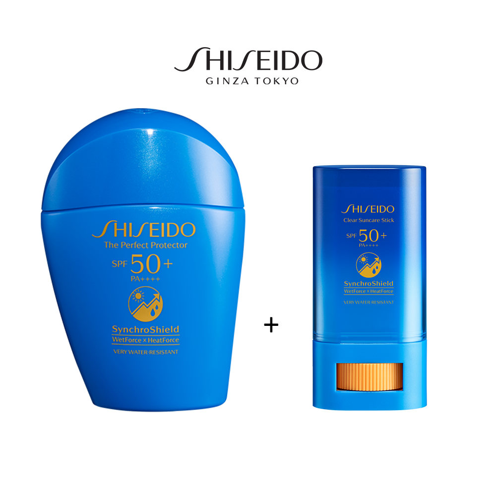 [Mua 1 tặng 1] MUA Sữa chống nắng Shiseido GSC Perfect Protector 50ml TẶNG Chống nắng dạng thỏi Shiseido GSC Clear Suncare Stick SPF50+ 20G