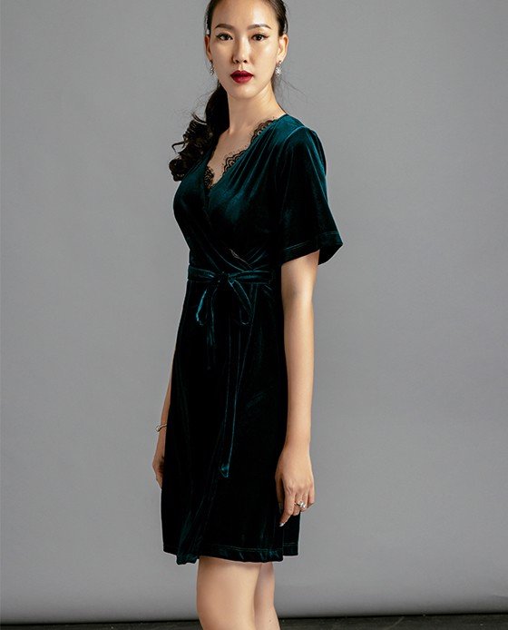 Đầm Nhung Tuyệt Đẹp Đầm Đi Tiệc | Thời trang thiết kế Hity