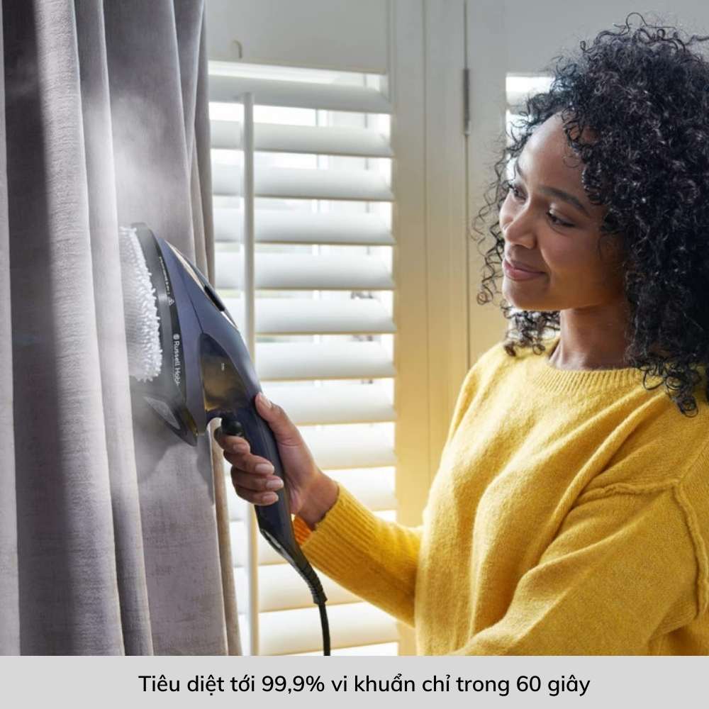 Bàn Là Cầm Tay Russell Hobbs 28370-56 Steam Genie 2 in 1 Hàng chính hãng