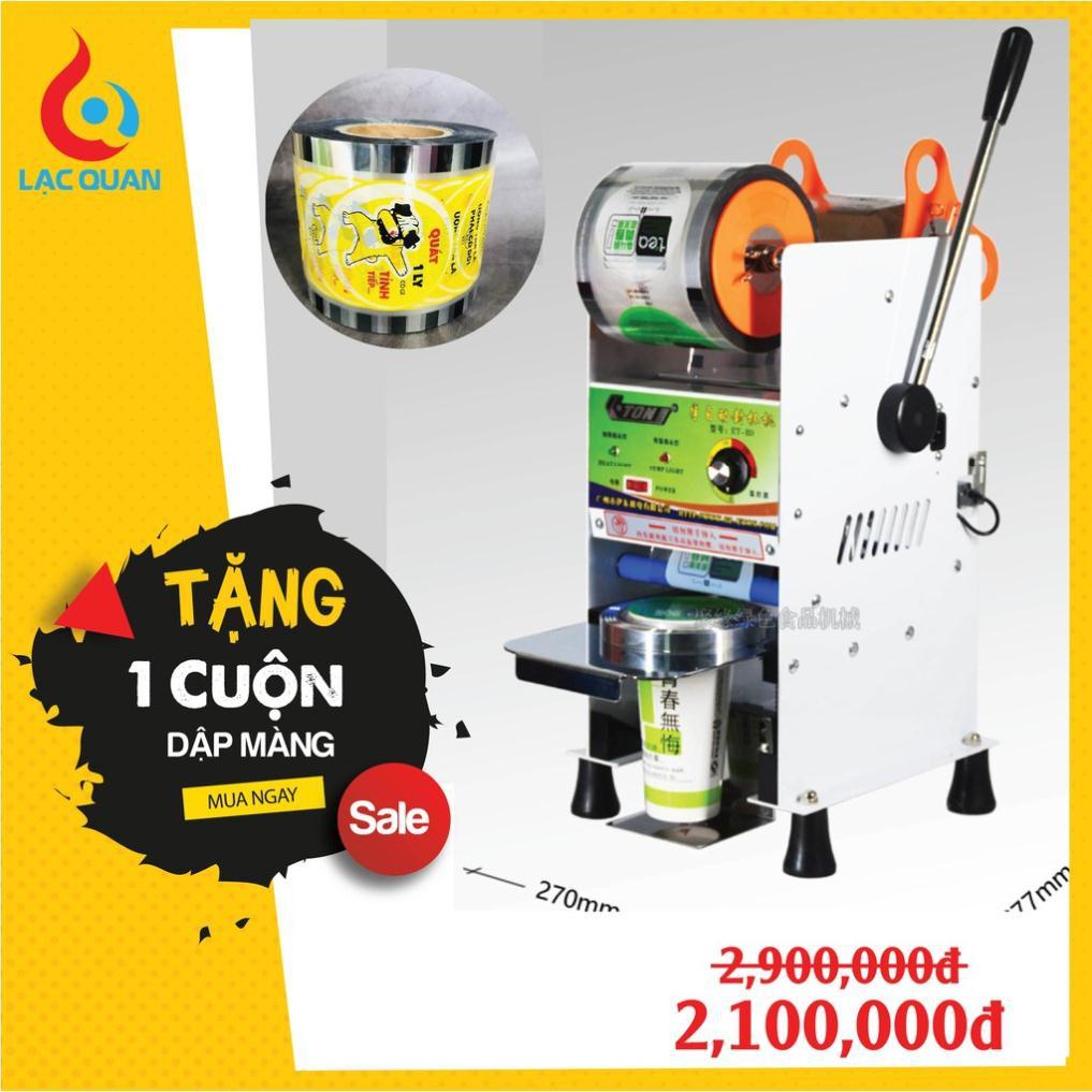 Máy Dập Nắp Cốc - Ép Miệng Cốc Trà Sữa Cuộn Màng Tự Động ETON - B9