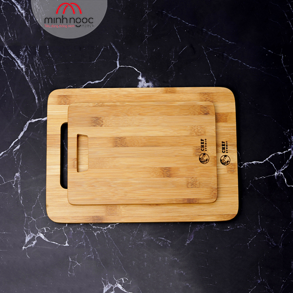 Thớt tre Chef Studio hình chữ nhật 34x24x1.5cm, MSP-CB22M. Cắt, thái rau củ, dùng decor món ăn, bày trí