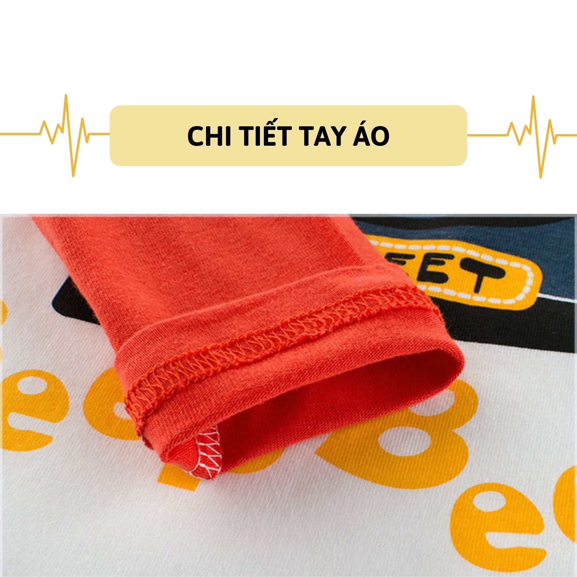 Áo thun dài tay bé trai 27KIDS áo cho bé họa tiết ô tô chất cotton 100% S2008