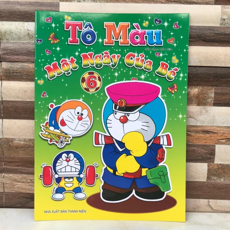 tập tô màu doraemon một ngày của bé