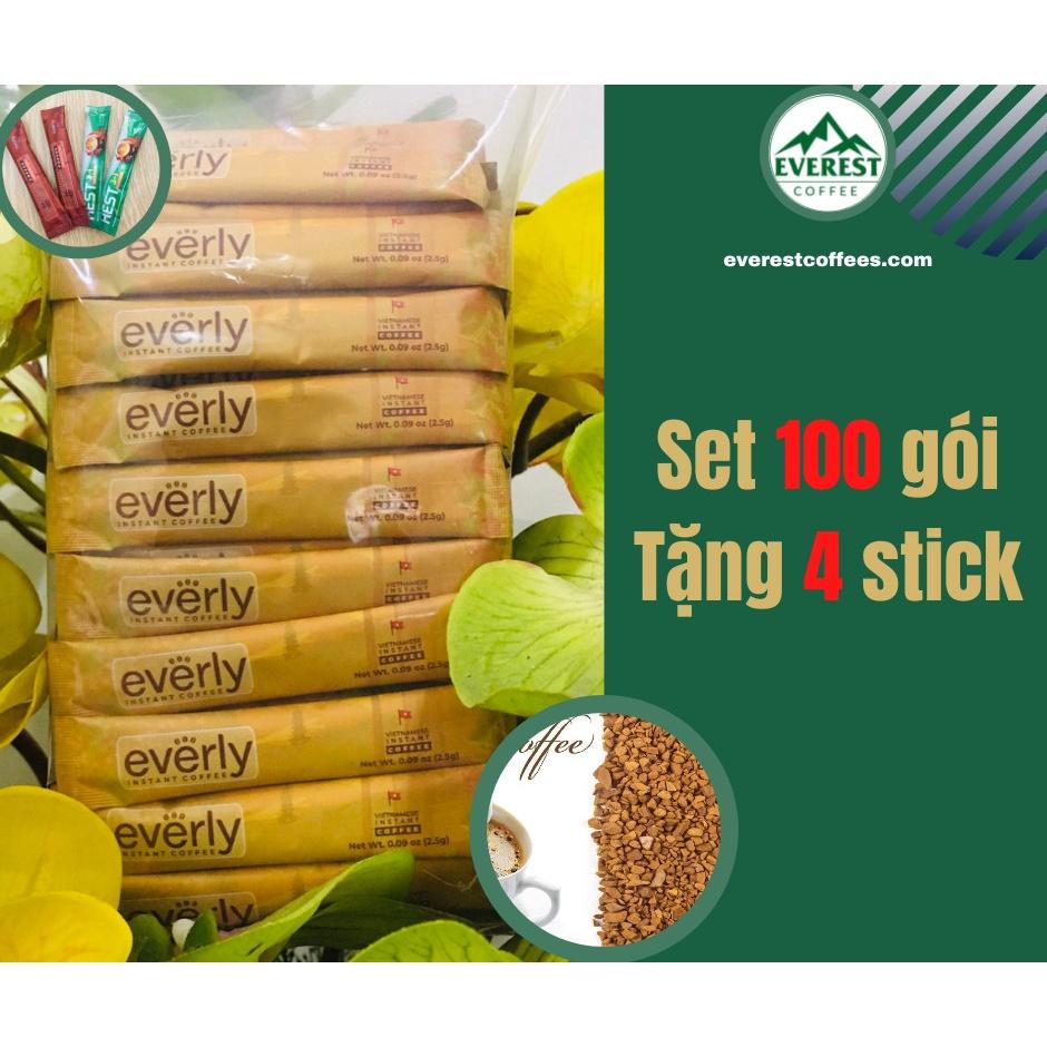 &lt;Set 50 gói&gt; Cà Phê Đen Sấy Lạnh Nguyên Chất của Everest .Công Nghệ SX Hiện Đại Chất Lượng Quốc Tế. Hàng Việt Nam XK