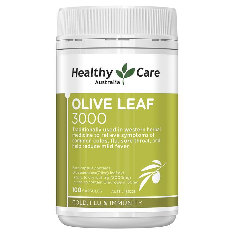 Healthy Care Olive Leaf Extract 3000mg 100 Capsules