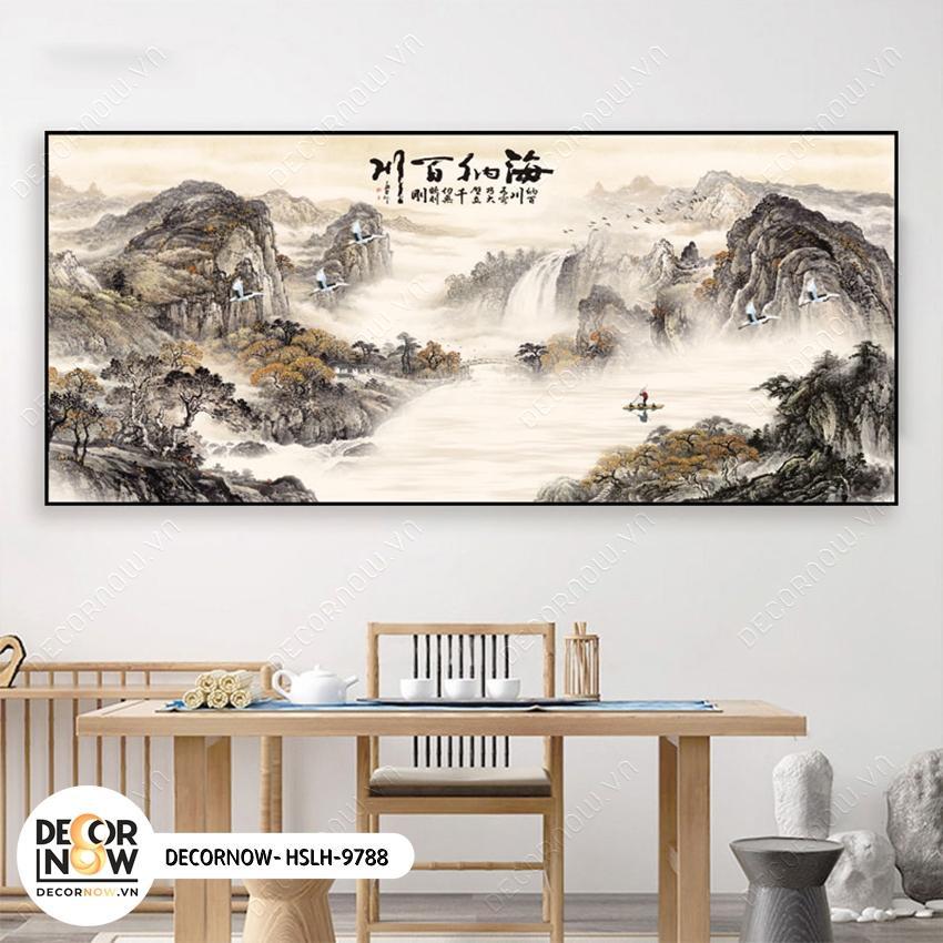 Tranh Treo Tường Phong Cảnh CANVAS Có Khung DECORNOW, 1 Bức Decor Trang trí Phòng Khách Phòng Ngủ Spa Nhiều Mẫu DCN-42