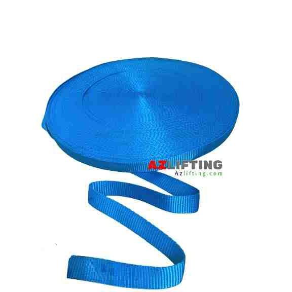 Dây đai vải polyester webbing 25mm xanh